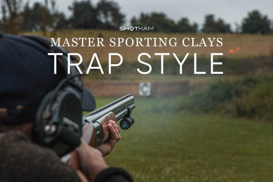 Trap-style clay target shot with ShotKam footage in Australian countryside, showcasing barrel-mounted camera.