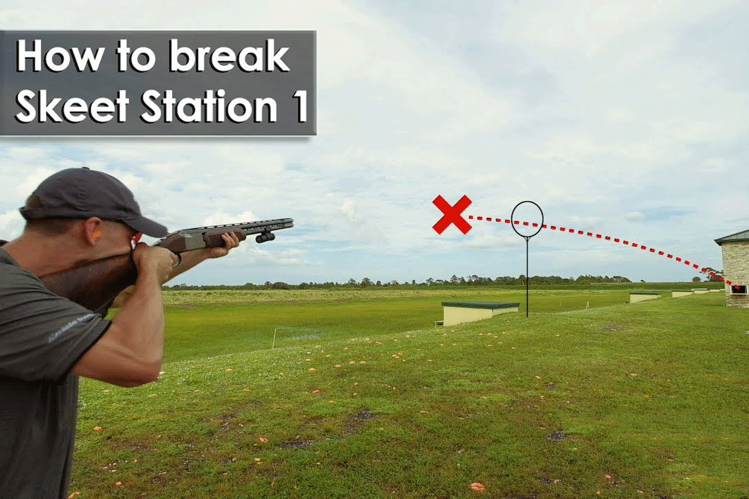 Image offering skeet shooting tips for Station 1 in Australia, highlighting effective methods for improving shooting accuracy.