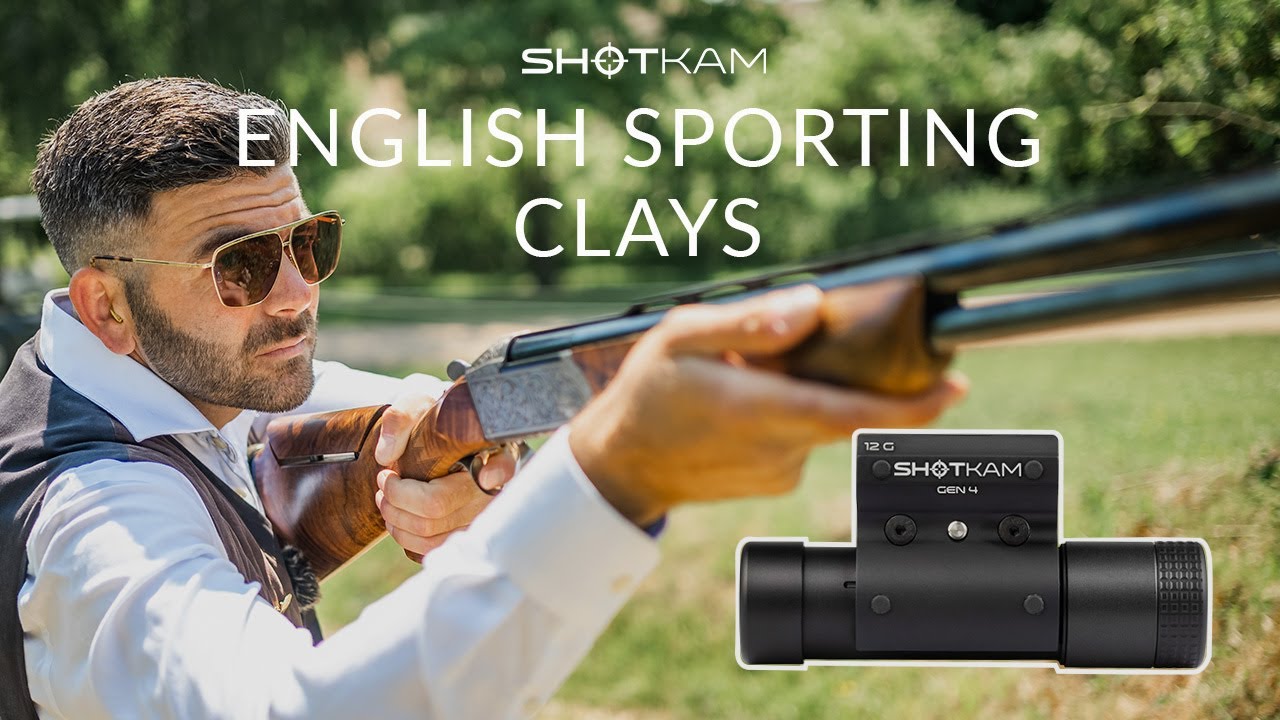 Australian sporting clays enthusiast aiming with ShotKam Gen 4 camera, showcasing clay shooting expertise.