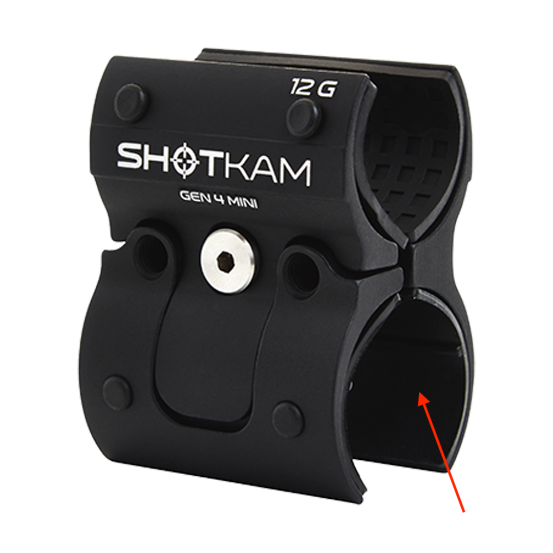 Rubber camera pad designed for Australian and New Zealand hunters to ensure the Gen 4 Mini ShotKam is securely mounted to 12 gauge shotguns for clear video capture.