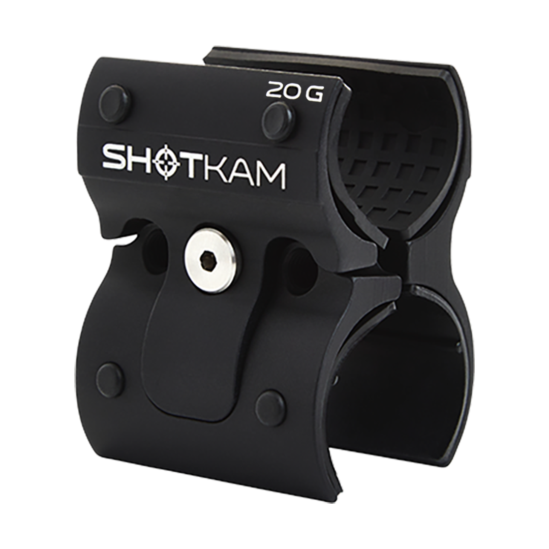 20 Gauge ShotKam Gen 4 Mini Mount – This 20 gauge mount, with an easy open-and-close mechanism, ensures quick installation of the Gen 4 Mini ShotKam, built for hunters in Australia and New Zealand.